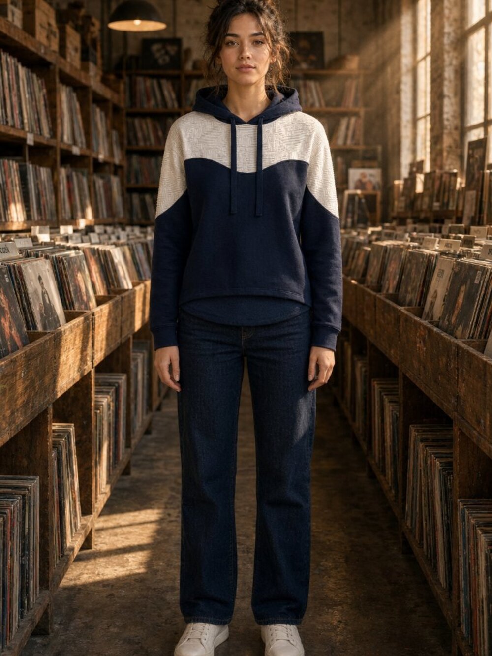 Twisty Parallel Universe Unisex Navy Soft Record Soft Soft Soft Soft Softly US S